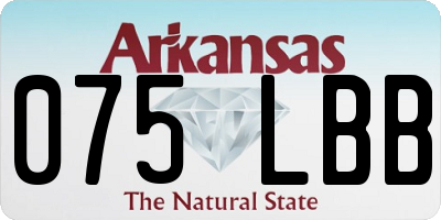 AR license plate 075LBB