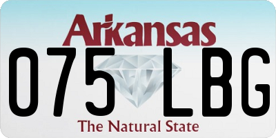 AR license plate 075LBG