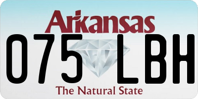 AR license plate 075LBH