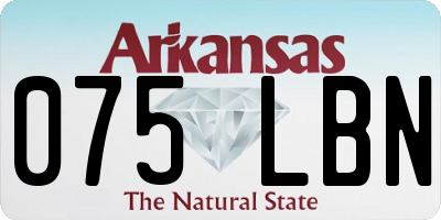 AR license plate 075LBN