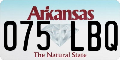 AR license plate 075LBQ