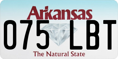 AR license plate 075LBT