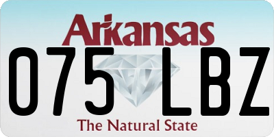 AR license plate 075LBZ