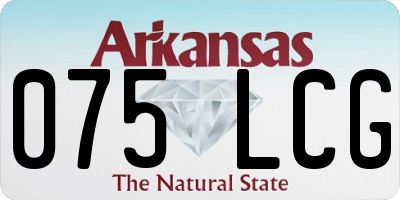 AR license plate 075LCG