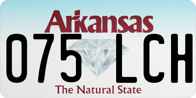 AR license plate 075LCH