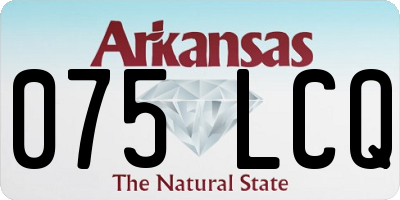 AR license plate 075LCQ