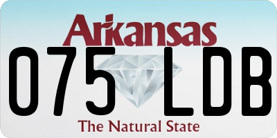 AR license plate 075LDB