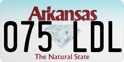 AR license plate 075LDL