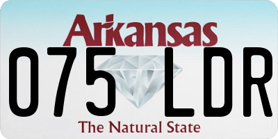 AR license plate 075LDR