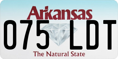 AR license plate 075LDT