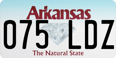 AR license plate 075LDZ