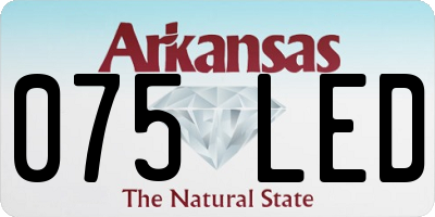 AR license plate 075LED