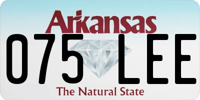 AR license plate 075LEE
