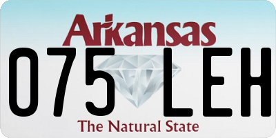 AR license plate 075LEH