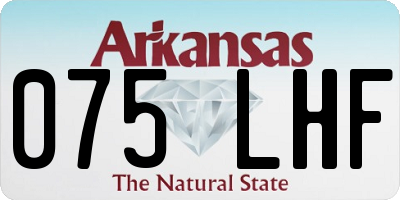AR license plate 075LHF