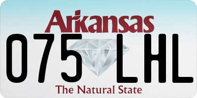 AR license plate 075LHL