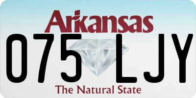 AR license plate 075LJY