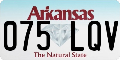 AR license plate 075LQV