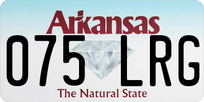 AR license plate 075LRG