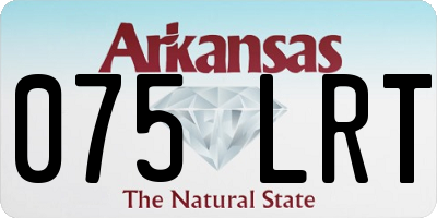 AR license plate 075LRT