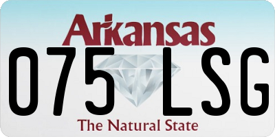 AR license plate 075LSG