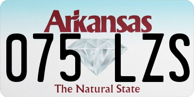 AR license plate 075LZS