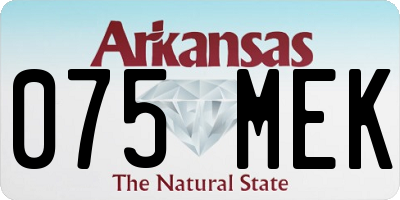 AR license plate 075MEK