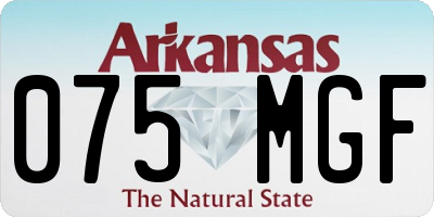 AR license plate 075MGF