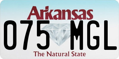 AR license plate 075MGL