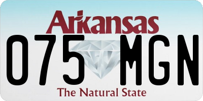 AR license plate 075MGN