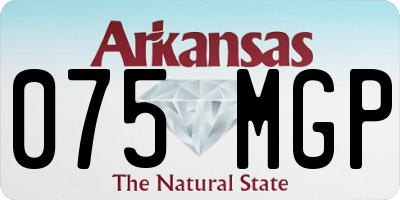 AR license plate 075MGP