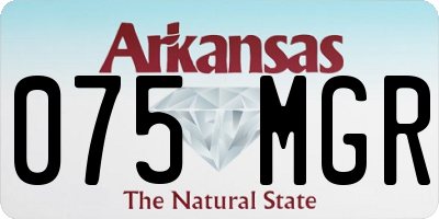 AR license plate 075MGR