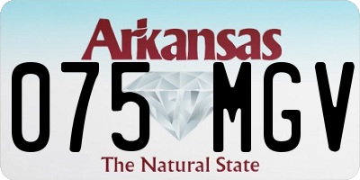 AR license plate 075MGV