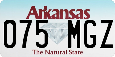 AR license plate 075MGZ