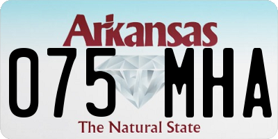 AR license plate 075MHA