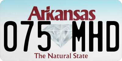 AR license plate 075MHD