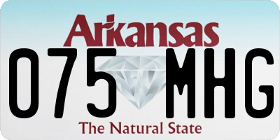 AR license plate 075MHG