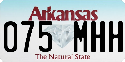 AR license plate 075MHH