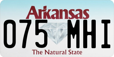 AR license plate 075MHI