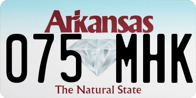 AR license plate 075MHK