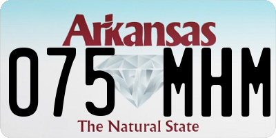 AR license plate 075MHM