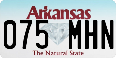 AR license plate 075MHN