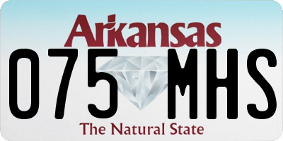 AR license plate 075MHS