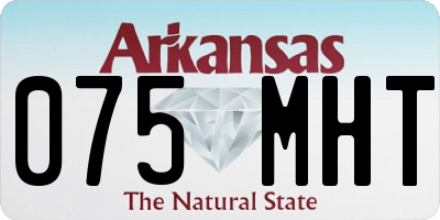 AR license plate 075MHT