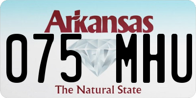 AR license plate 075MHU