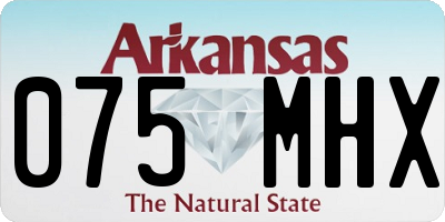AR license plate 075MHX