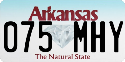 AR license plate 075MHY