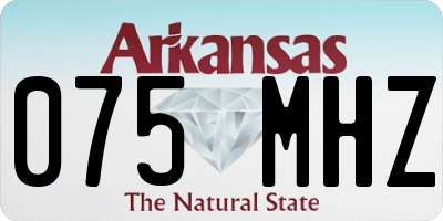 AR license plate 075MHZ