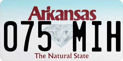 AR license plate 075MIH