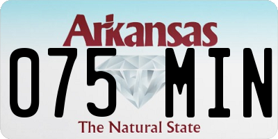 AR license plate 075MIN